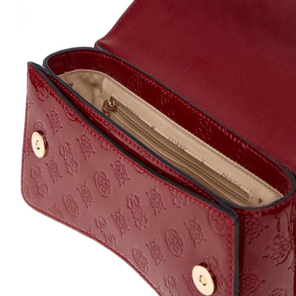Guess Sac à Bandoulière Rouge Femme Guess Gerty