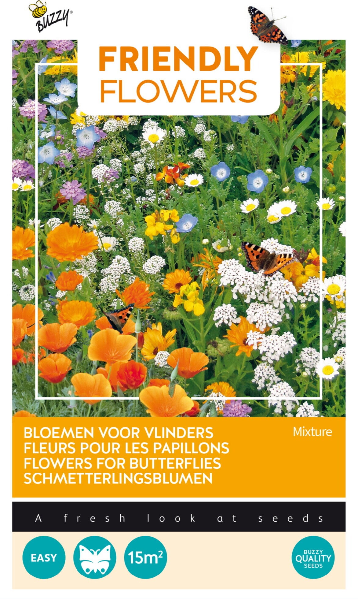 BUZZY Flower mix Vlinders laag voor 15 m²