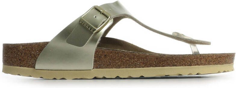 Birkenstock Meisjes Sandalen Gizeh Kids BS Electric Metallic Gold(narrow) Goud