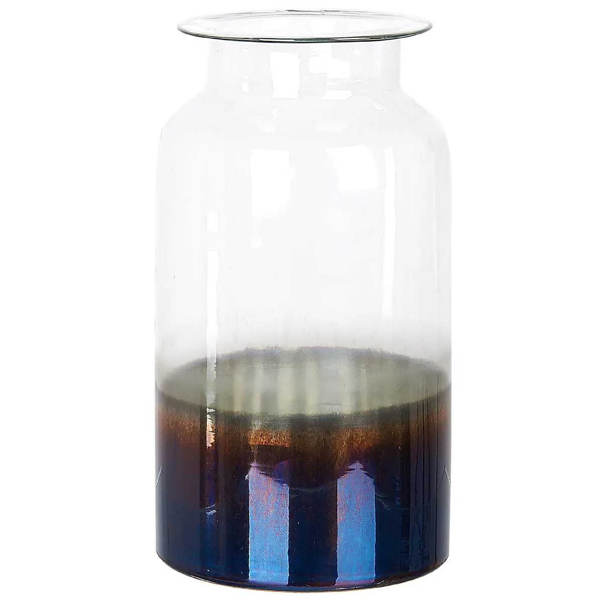 Beliani Vase BHATURE Verre Multicolore