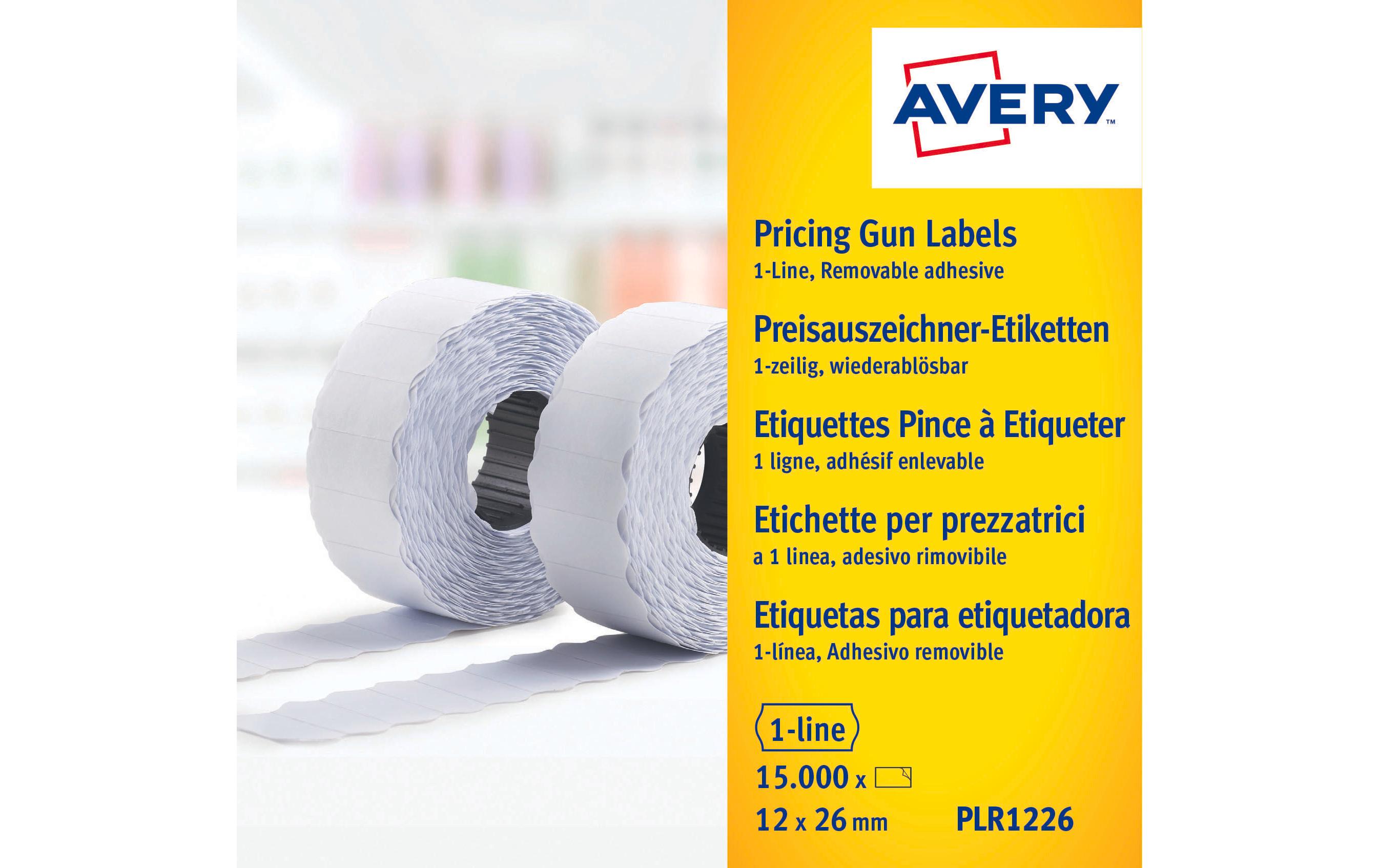 Preisauszeichnungsetikett Ablösbar 26 x 12 mm, 15000 StückErsatzetiketten