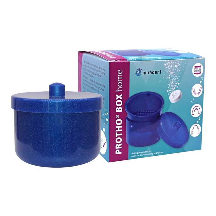 Miradent Protho Box Home blau Glitzer, 1 St
