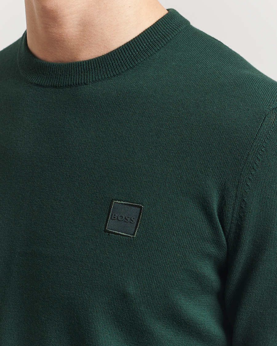 BOSS ORANGE Kanovano Knitted Sweater Open Green