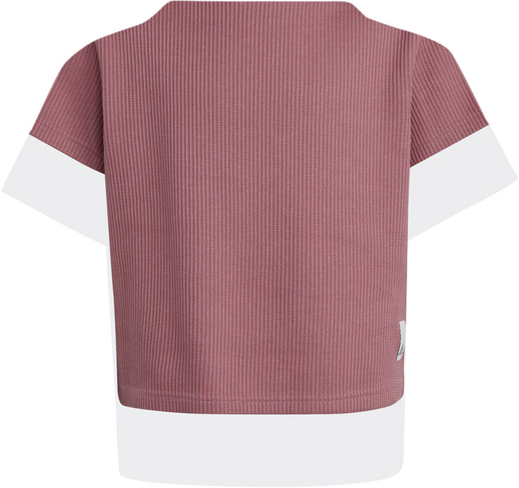 adidas Lounge Waffle Knit Loose T-Shirt Rød