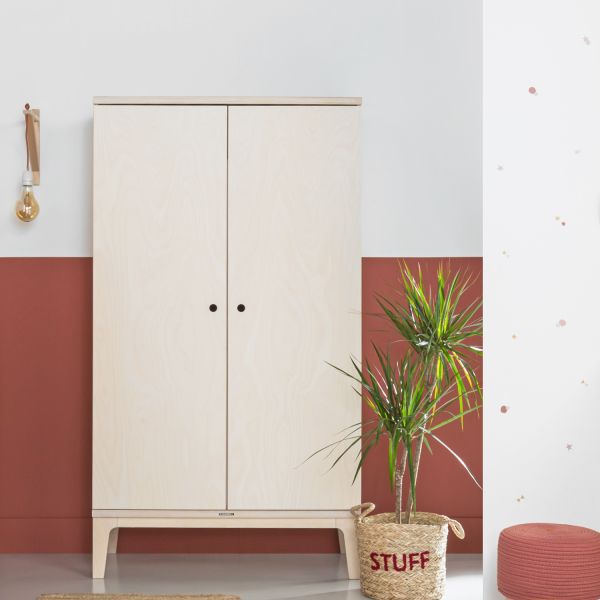 Kidsmill Liv Kledingkast 2-Deurs Naturel