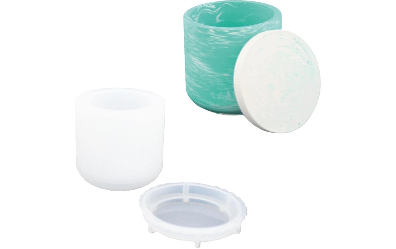 Giessform Becher rund, Ø 8 cm x 7.7 cm, MintSilikongiessform