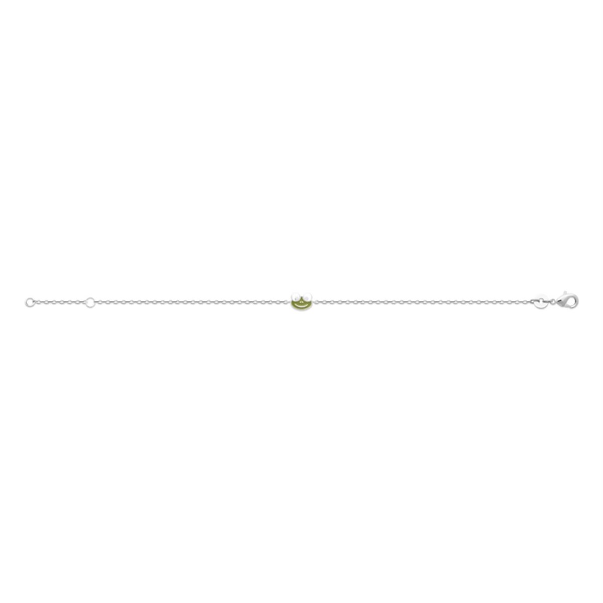 Bracelet grenouille émail coloré Argent 925 Rhodié