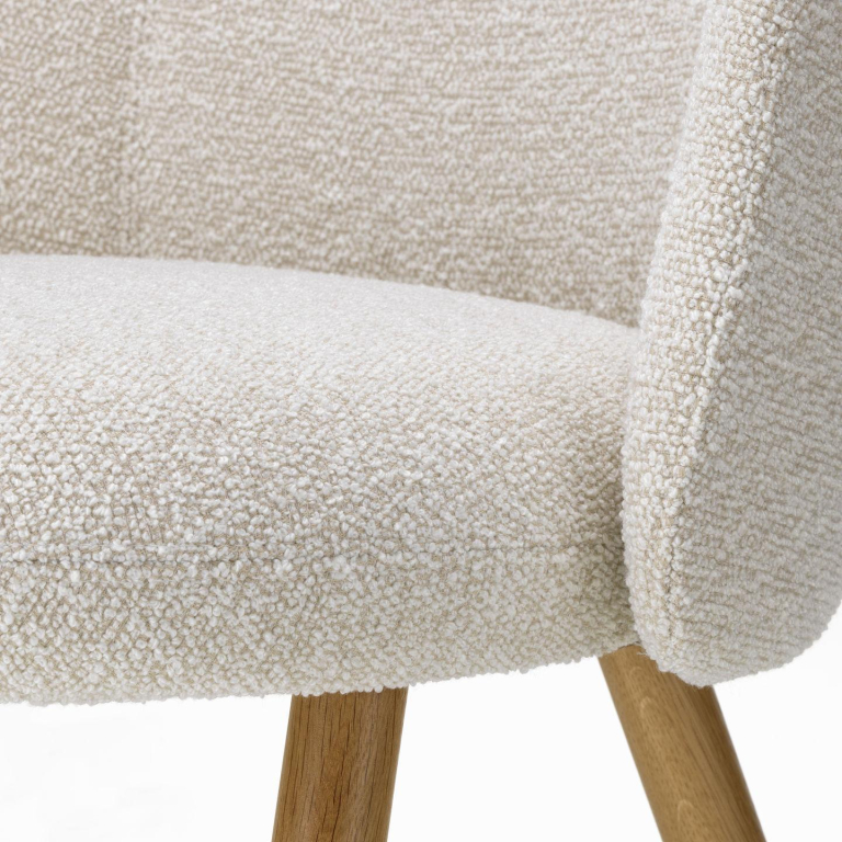 Vitra Mikado Side Chair stoel eiken onderstel Ivory