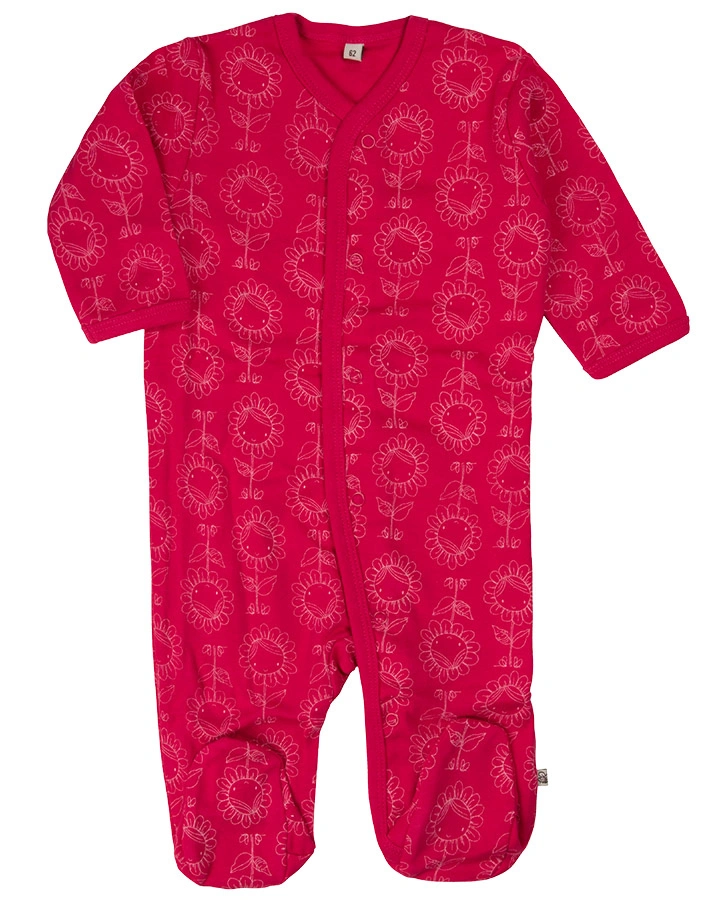 Strampler GIRLISH 2er-Pack mit Fuß in pink/lila