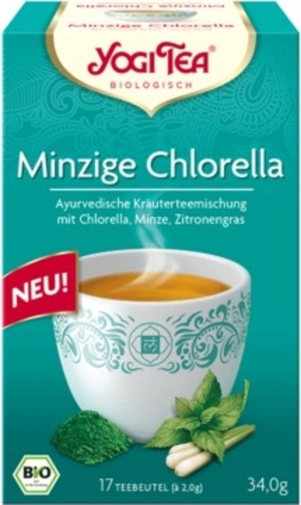 Yogi Tea  Minzige Chlorella Bio, 34 g