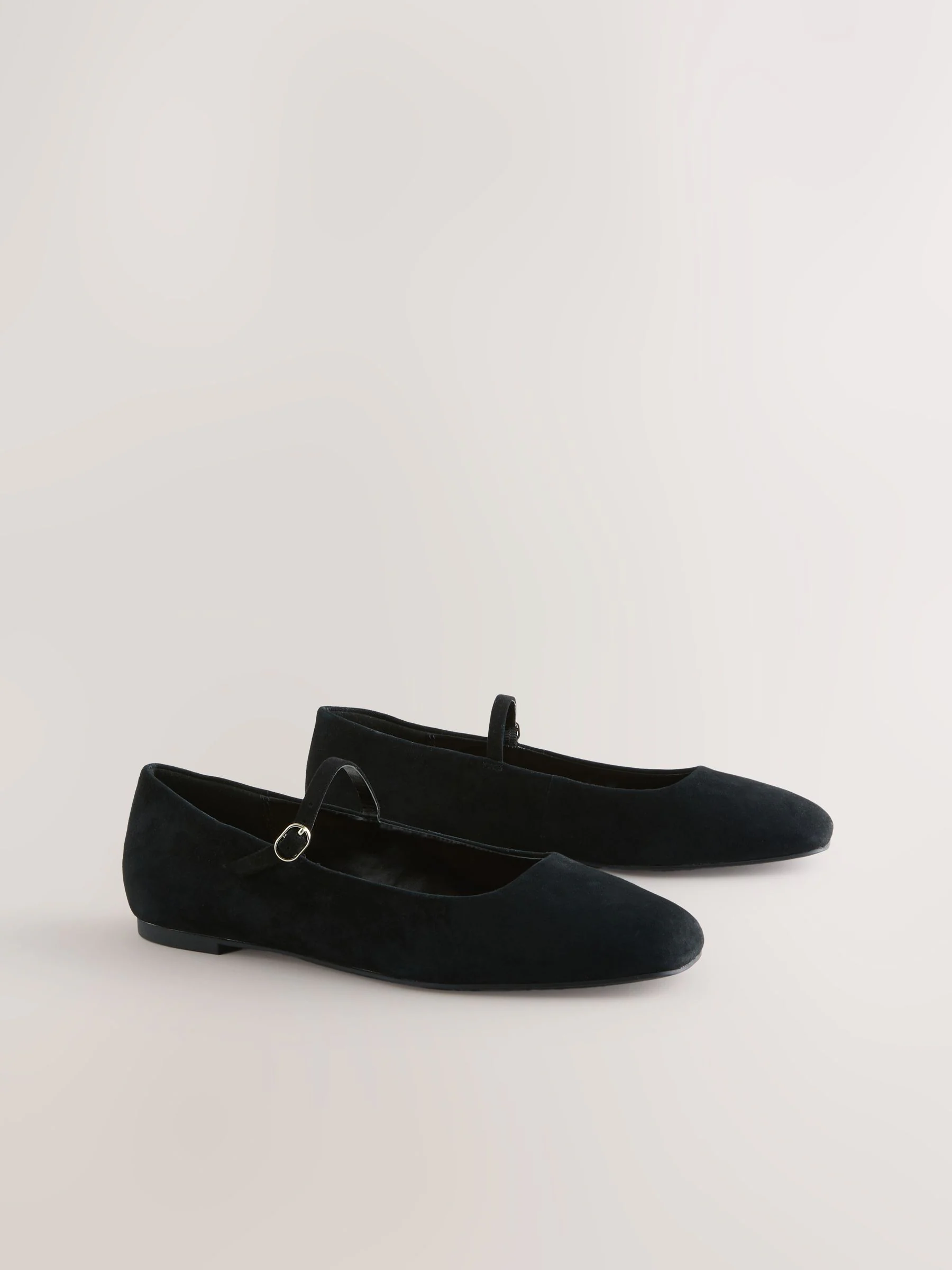 Zwart suède - Forever Comfort® Leather Square Toe Mary Jane Shoes
