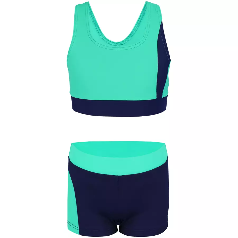 Aquarti Mädchen Sport Bikini - Racerback Bustier & Badehose grün