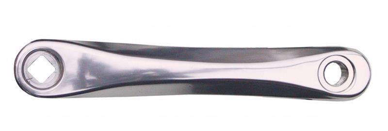 Force pedalarm venstre alu sølv 170 mm