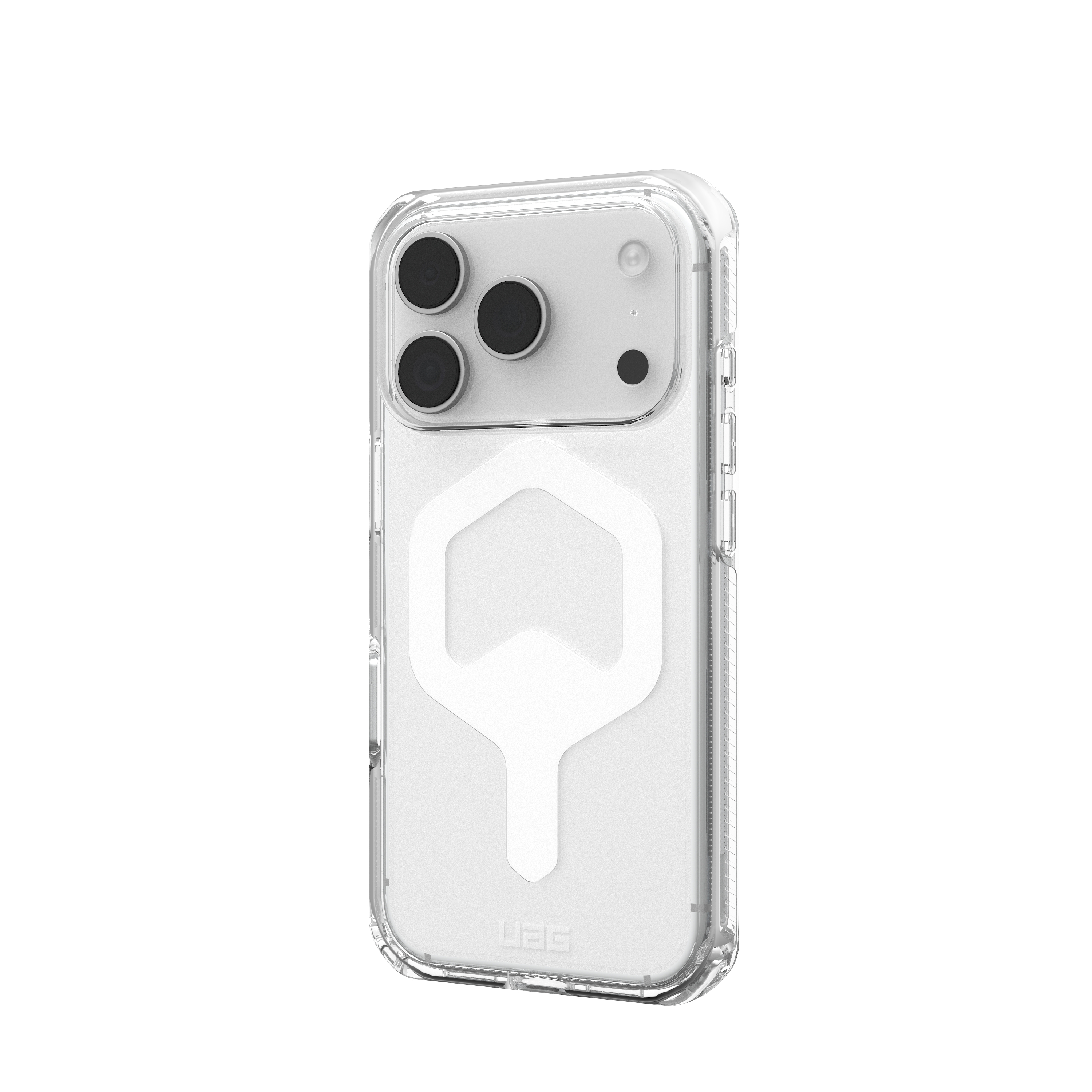 iPhone 17 Pro MagSafe Hybrid Schutzhülle Plyo (114529114341) - Ice (Weiss / Transparent)
