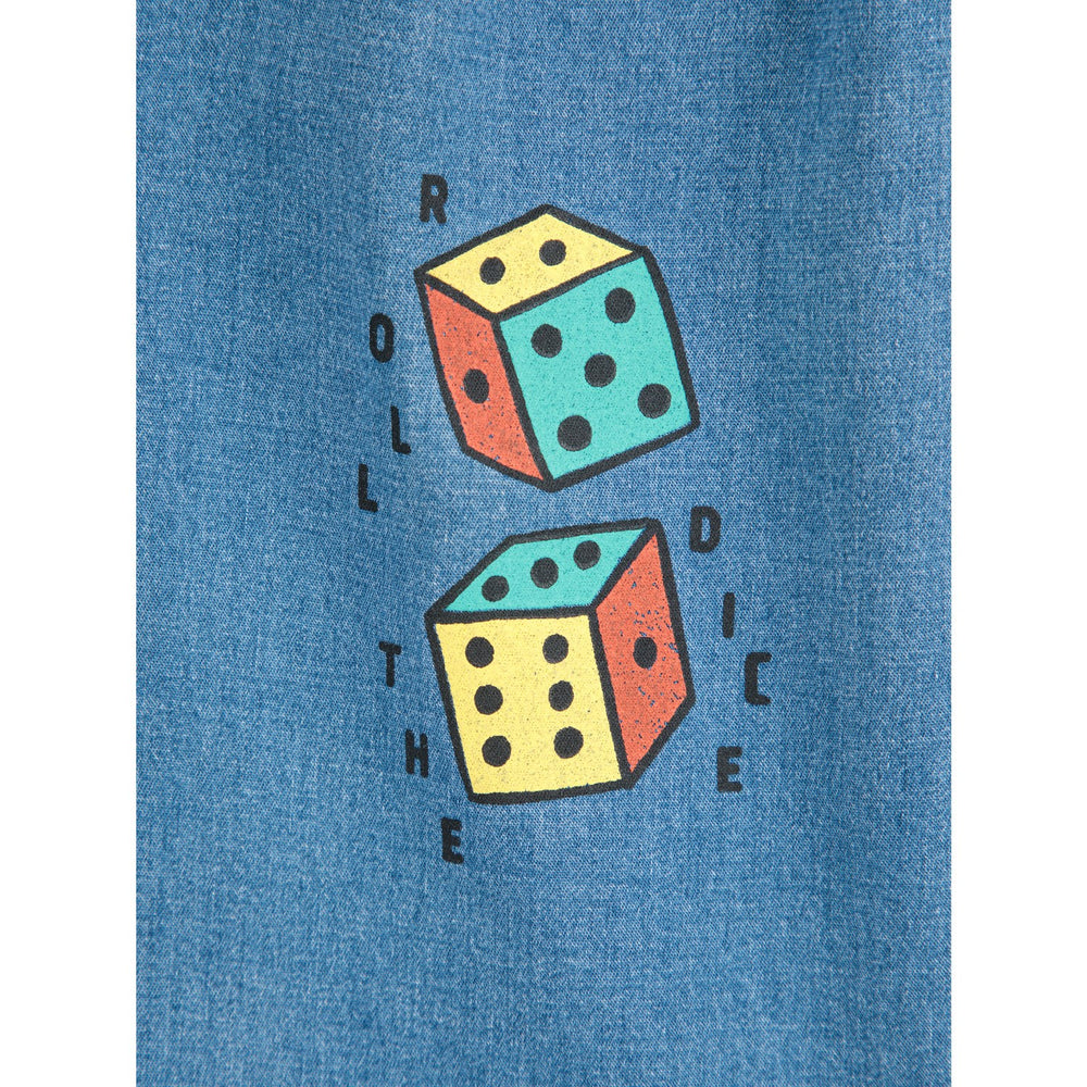 Køb Bobo Choses Navy Blue Roll The Dice Light Denim Bukser