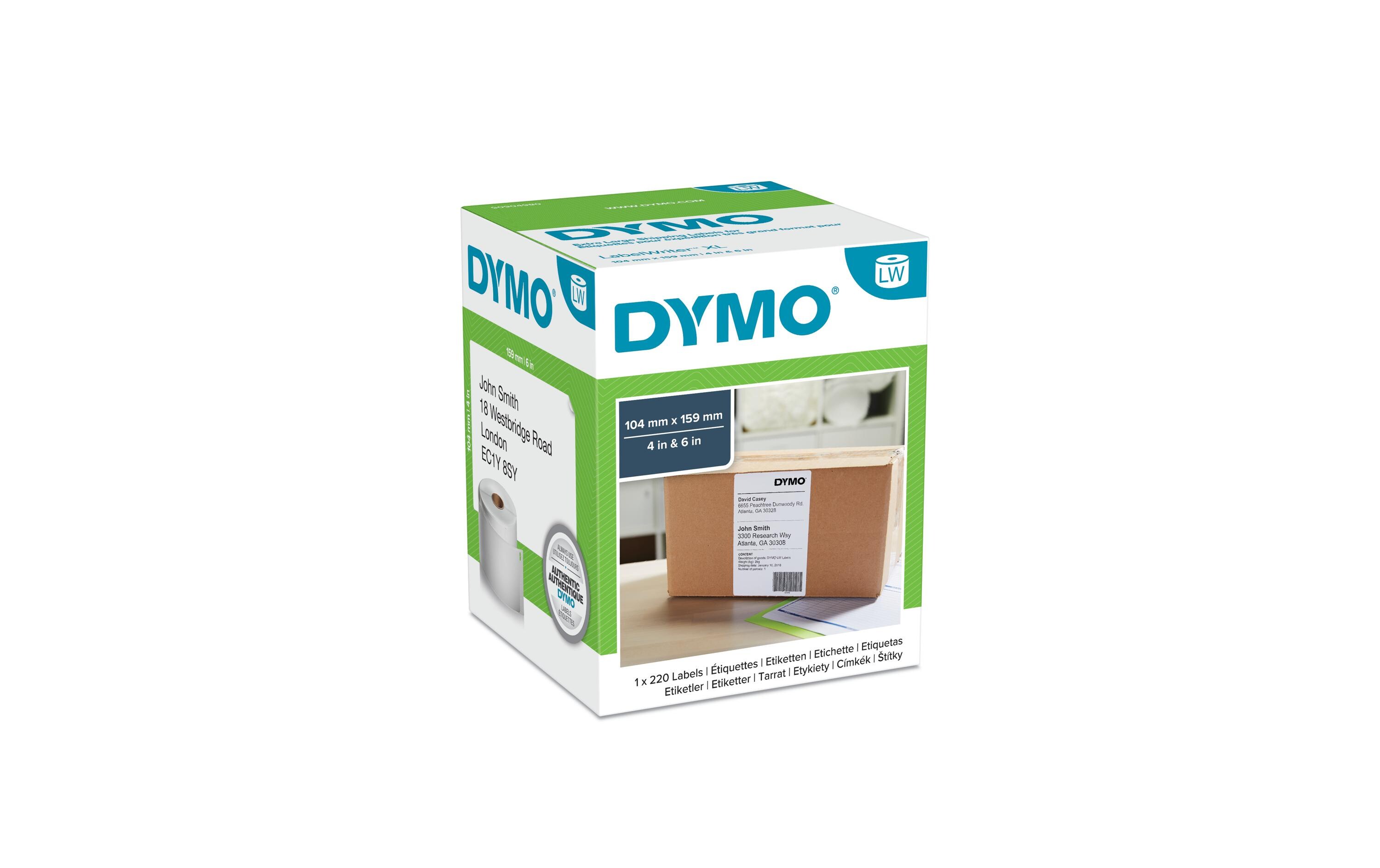 Etikettenrolle Versand 104 x 159 mmIdeal für den Versand