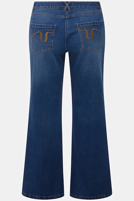 Marlenejeans Mary, weites Bein, Komfortbund, Biobaumwolle