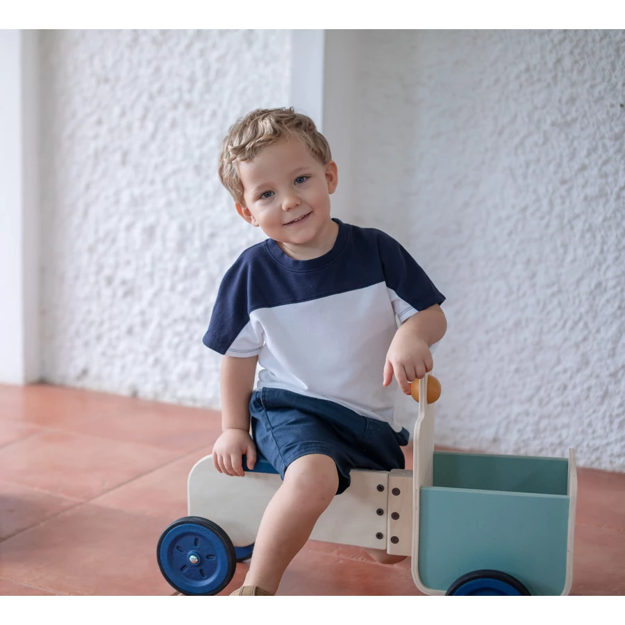 PlanToys Rutscher mit Lieferkorb Orchard