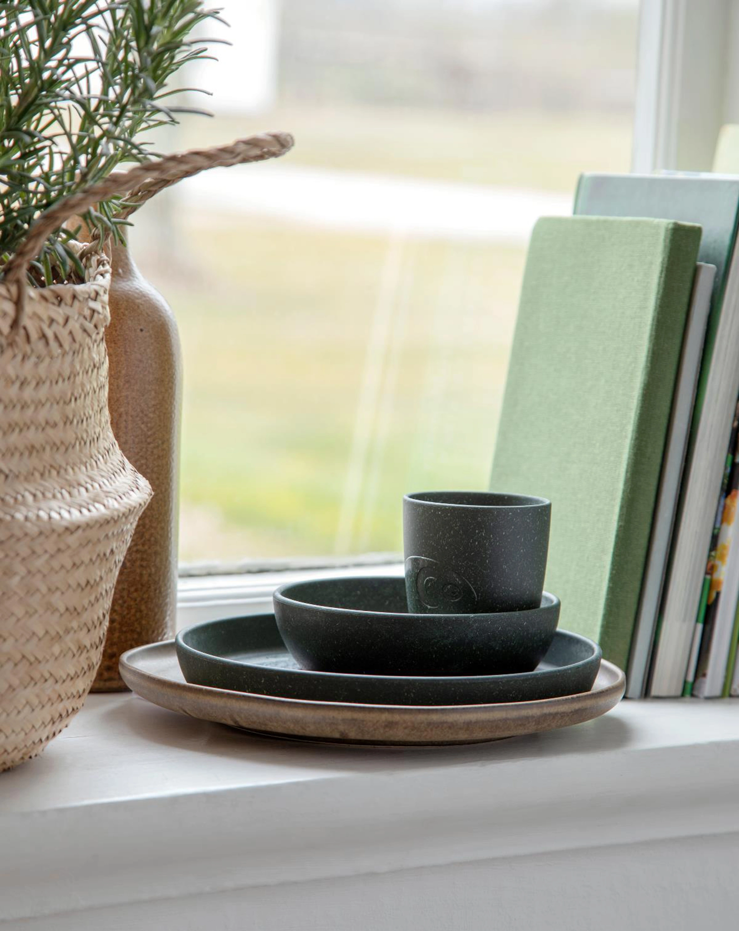Geschirr-Set MUMS 3-teilig in bottle green