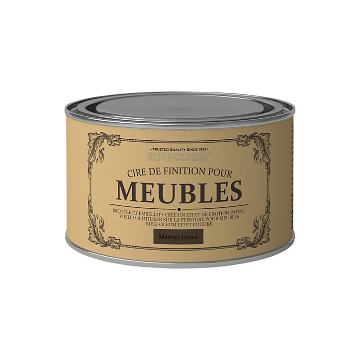 Cire de finition pour meubles Rust-Oleum marron foncé 400ml