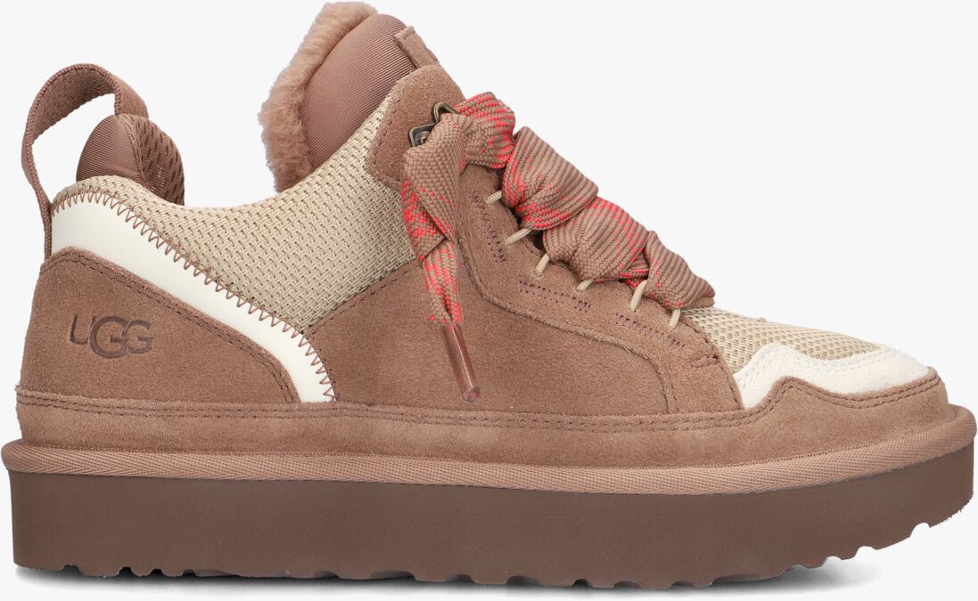 bruine ugg hoge sneakers w lowmel