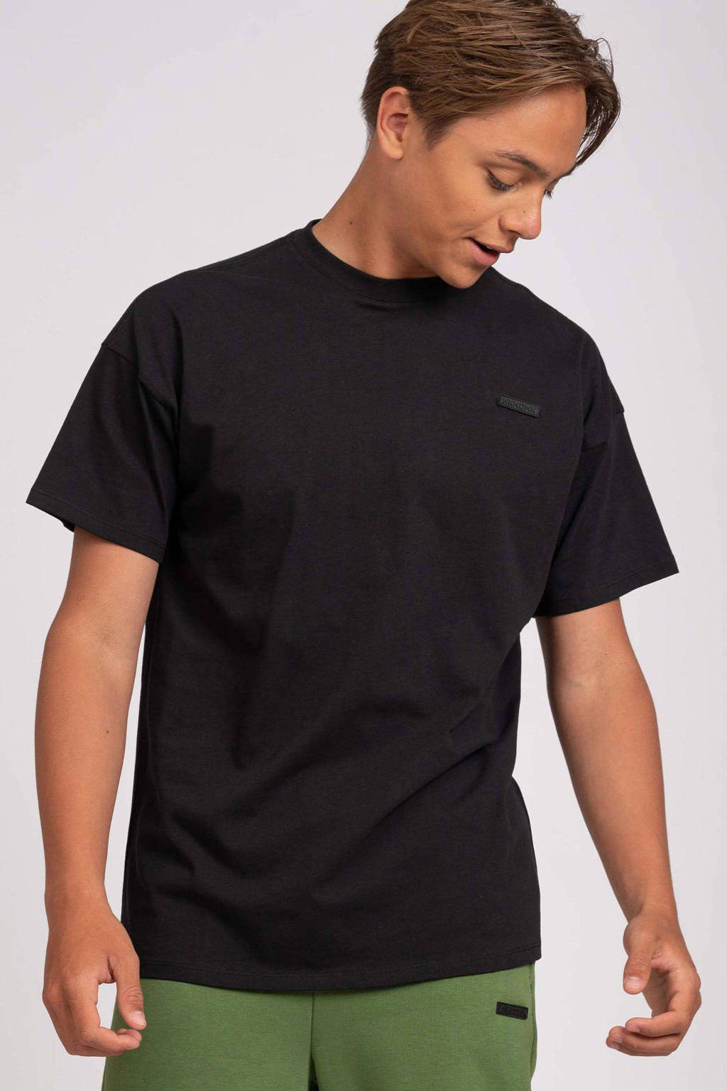 NIK&NIK T-shirt Palm met backprint zwart