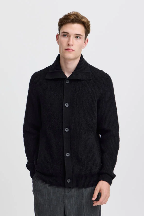 Casual Friday CFKARL knit cardigan Black beauty