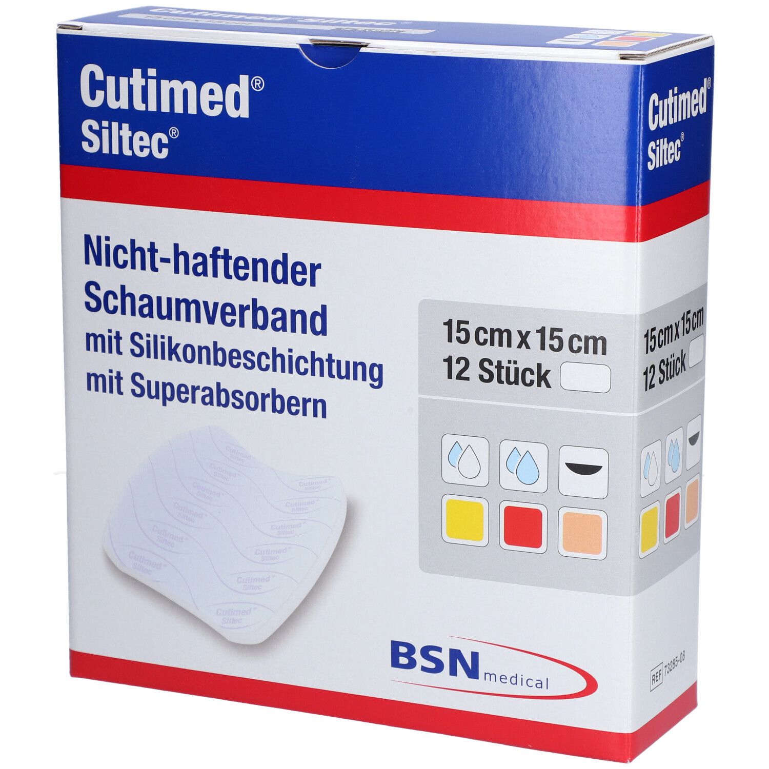 Cutimed® Siltec®, 15 cm x 15 cm