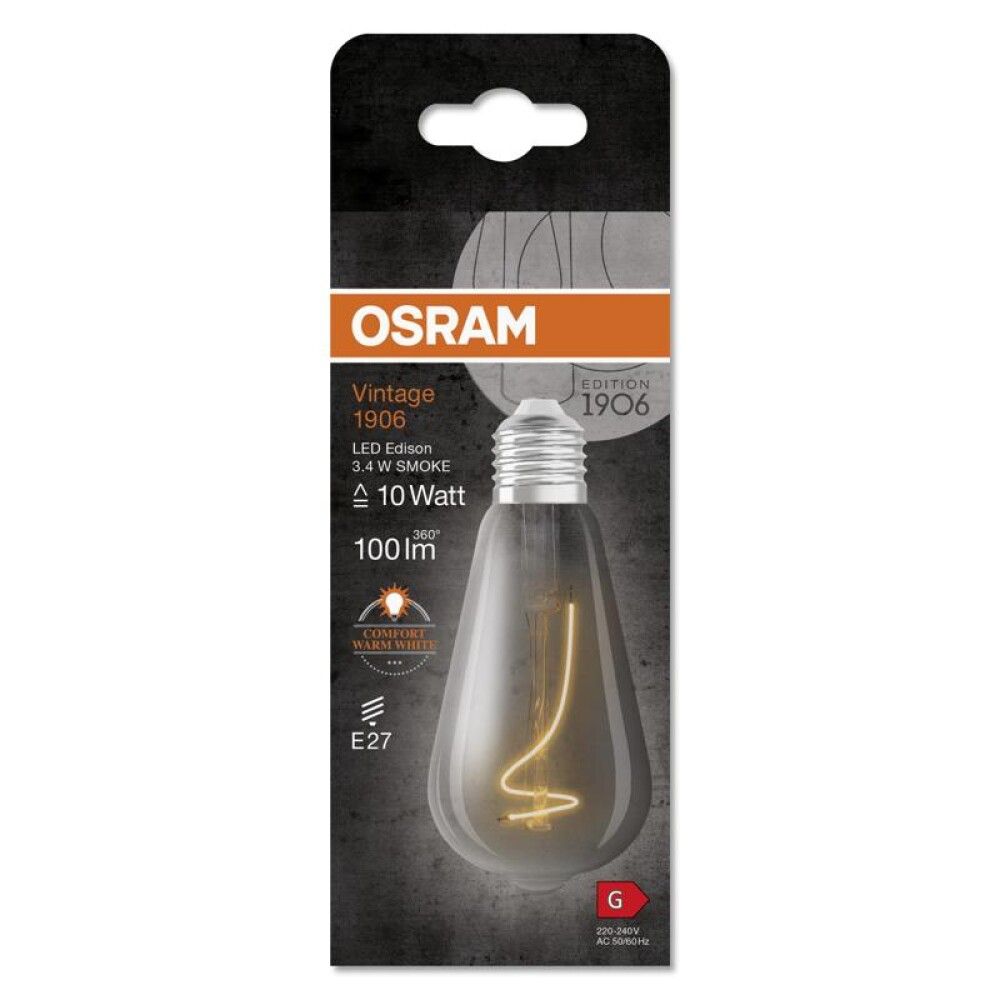LYSPÆRE OSRAM VINTAGE V1906 EDISON E27 3,4W