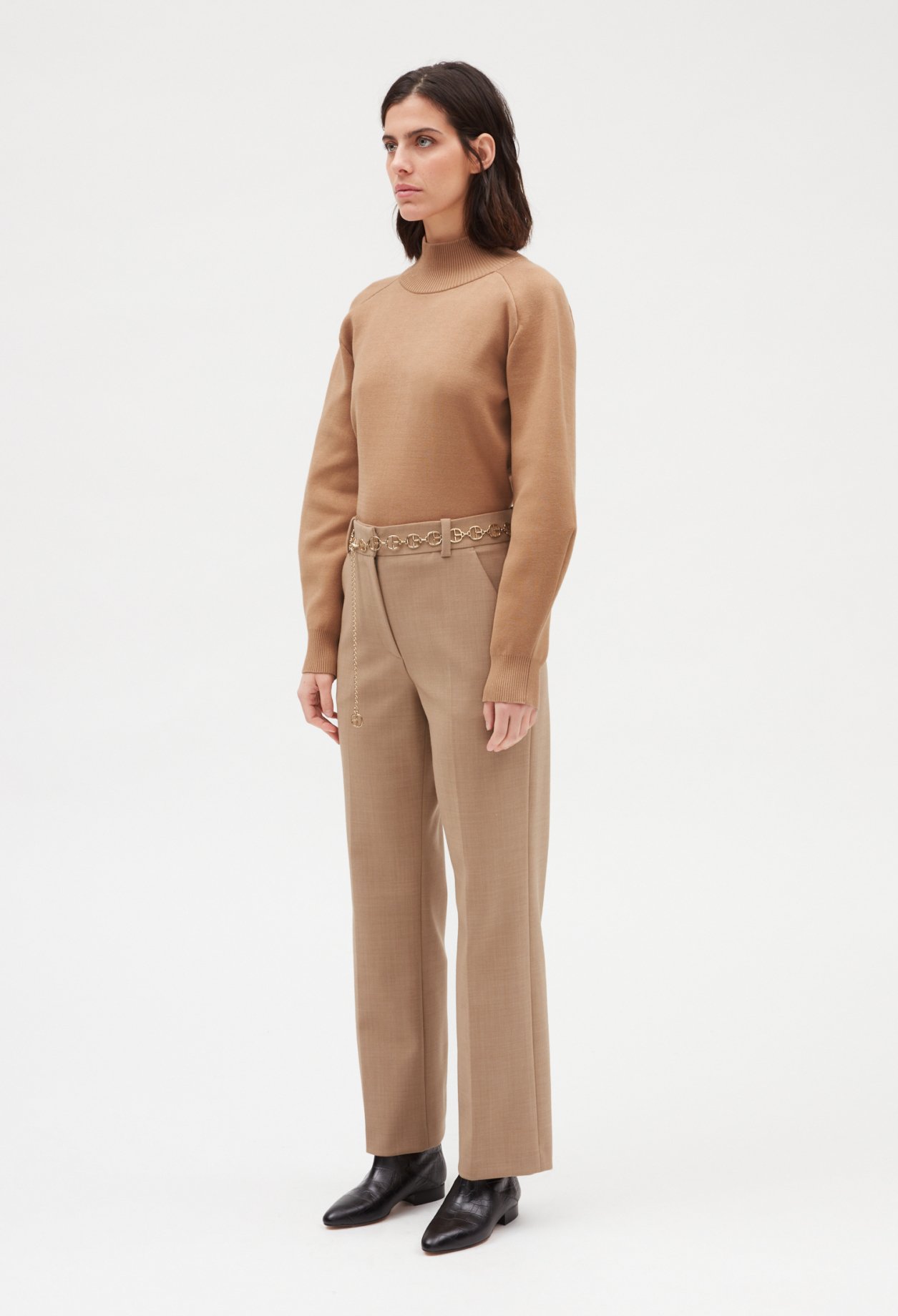 Pantalon de tailleur beige