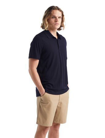 TECH LITE II Herren-Merino-Kurzarm-Poloshirt  midnight navy  XXL