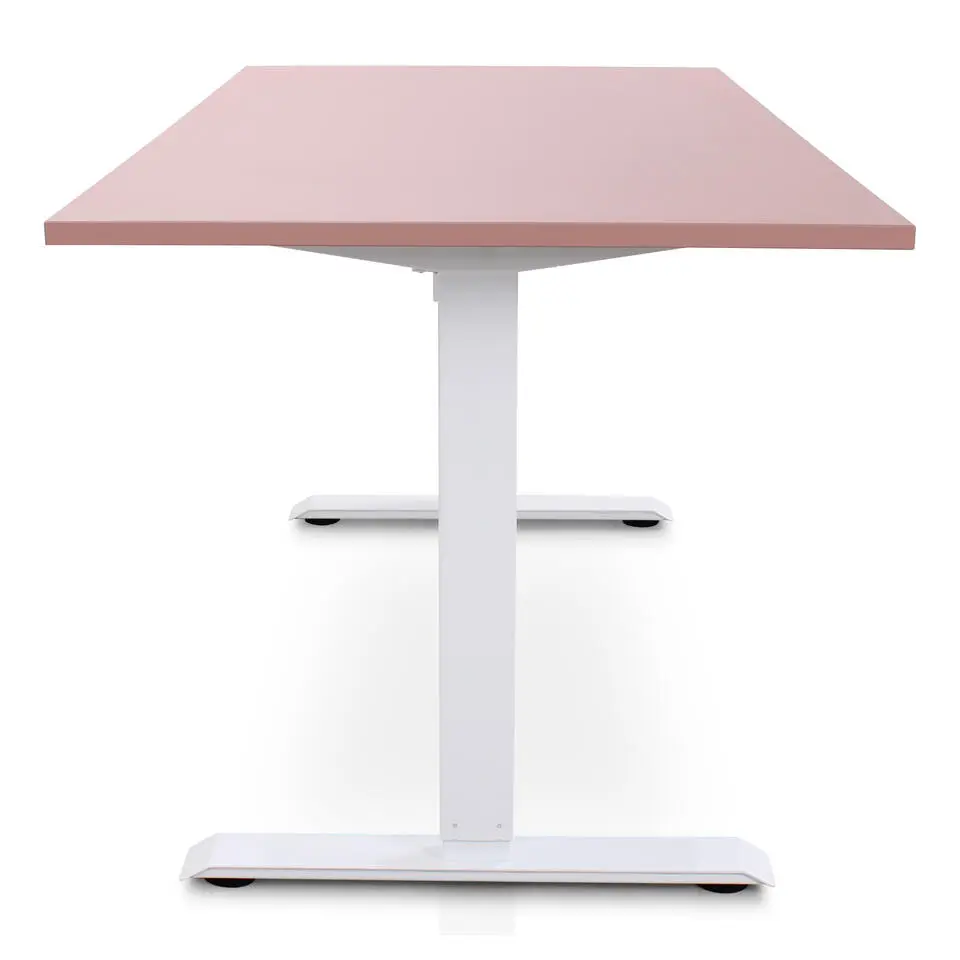 MRC EASY Zit-Sta Bureau – Elektrisch Verstelbaar – 160x80 cm – Blad Dusty Rose