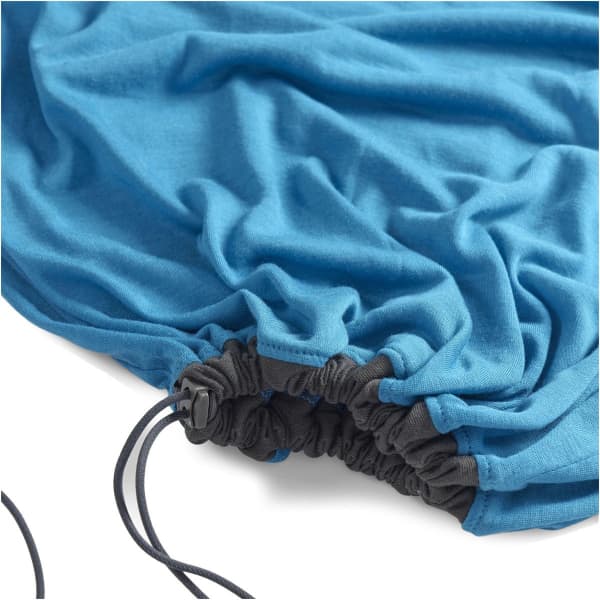 Drap sac de couchage SEA TO SUMMIT BREEZE SLEEPING BAG LINER MUMMY W/ DRAWCORD STANDARD BLUE