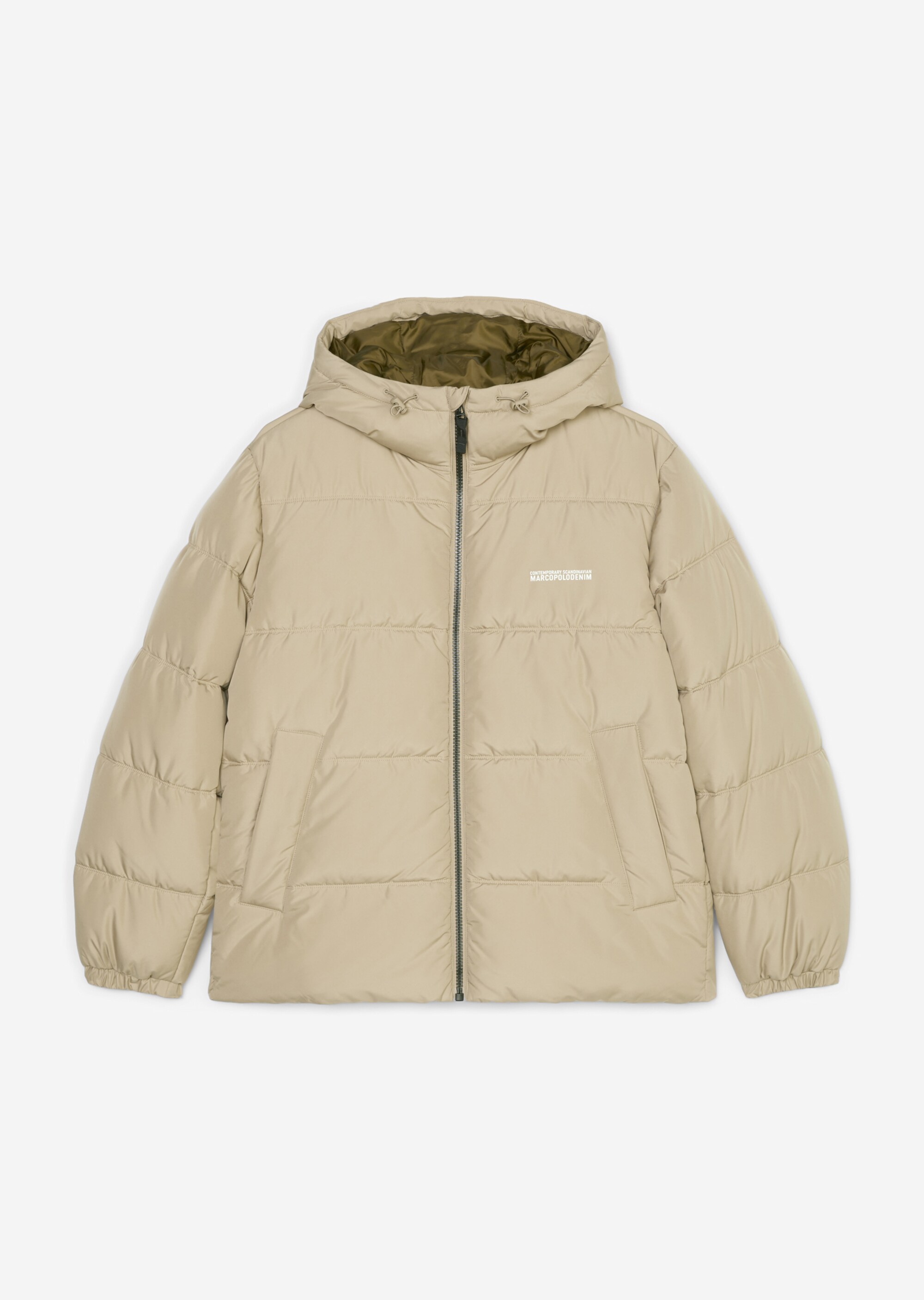 Kapuzen-Steppjacke regular mit No-Down-Wattierung
