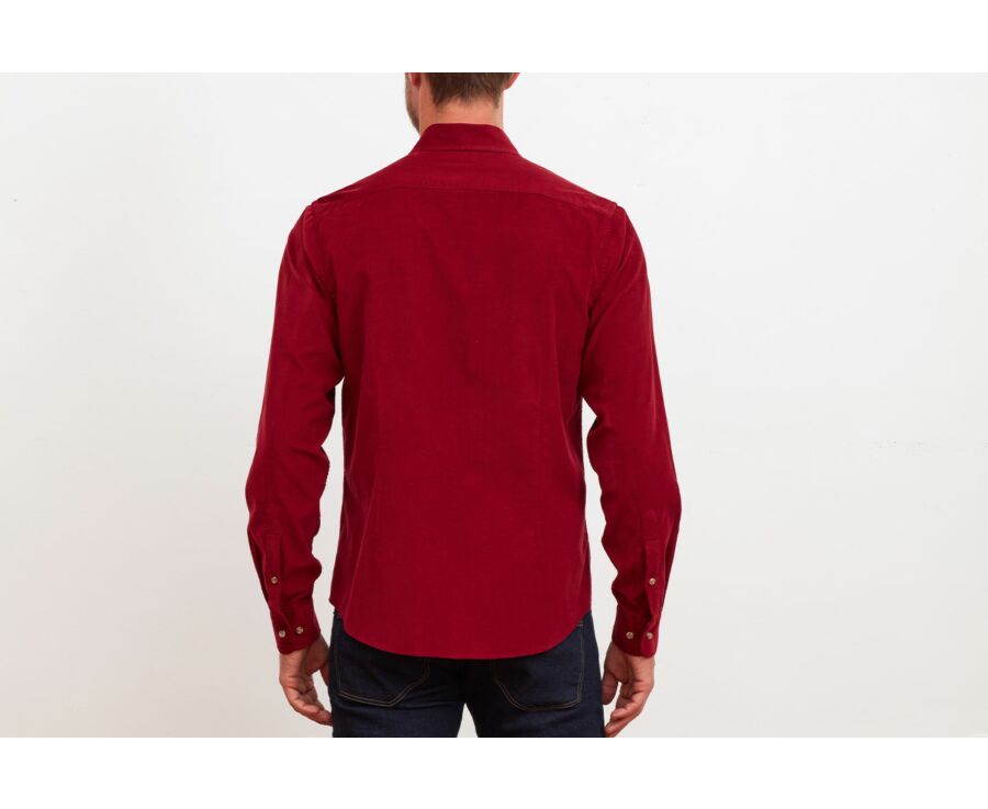 Chemise en velours Rouge sombre - WAYNE