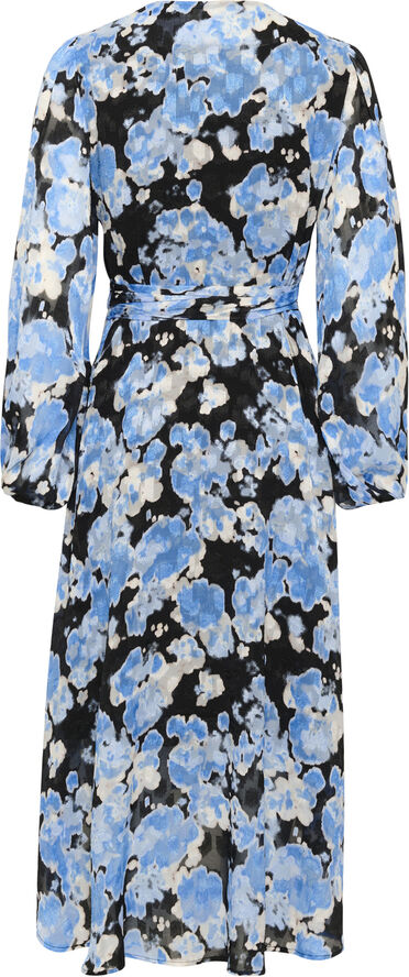 InWear BasiraIW Wrap Dress Blue floaty flower