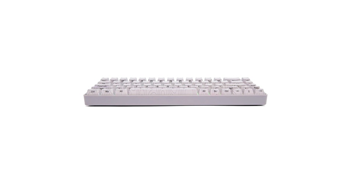 HigroundPerformance Base 65 Keyboard - RETROSUPER, gaming toetsenbord  (Wit, US lay-out, Gateron KS-37B, 65%, RGB leds, Dye-sub PBT, Hot-swap)