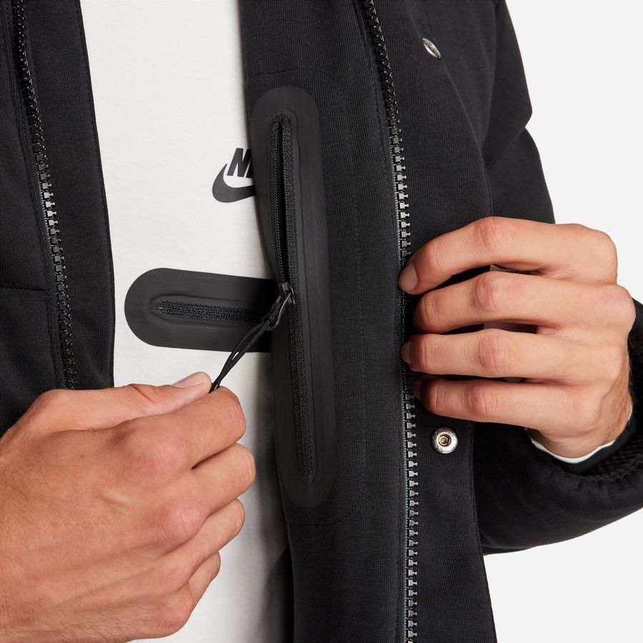 Nike Manteau d'Hiver Doudoune Tech Fleece Therma-FIT Puffer - Noir