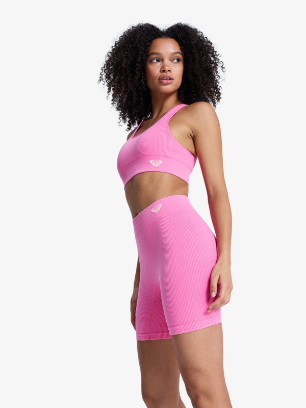 Chillout Seamless Washed Short de sport Rose Femme