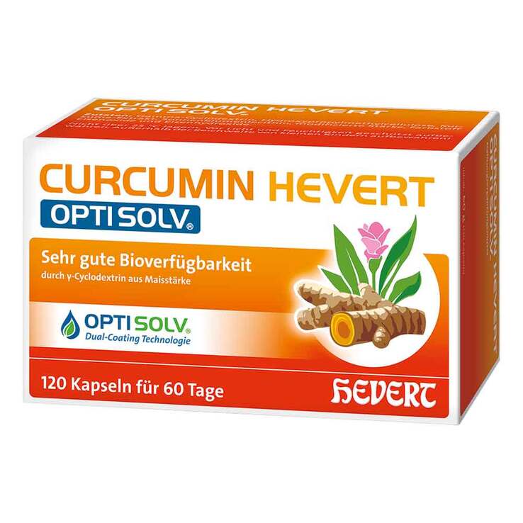 Curcumin Hevert Optisolv Kapseln, 120 St