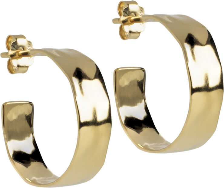 ENAMEL Copenhagen Hoops, Sandra Wide 925s/gp