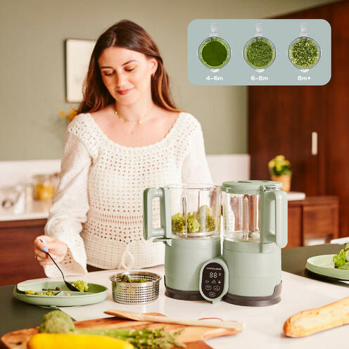 Robot Nutribaby Glass Celadon Green - BABYMOOV