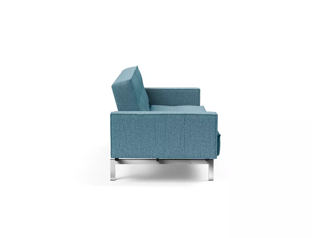 Schlafsofa mit Armlehnen Splitback Chrom