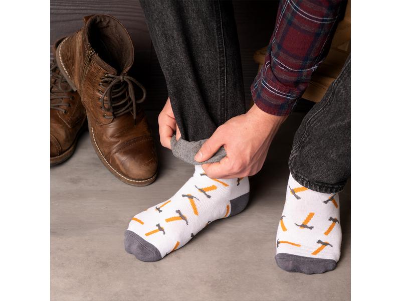 Sheepworld Socken Hammer Grösse 41 - 46, waschbar (40 Grad) Humorvolle Zaubersocken, ideal als Geschenk