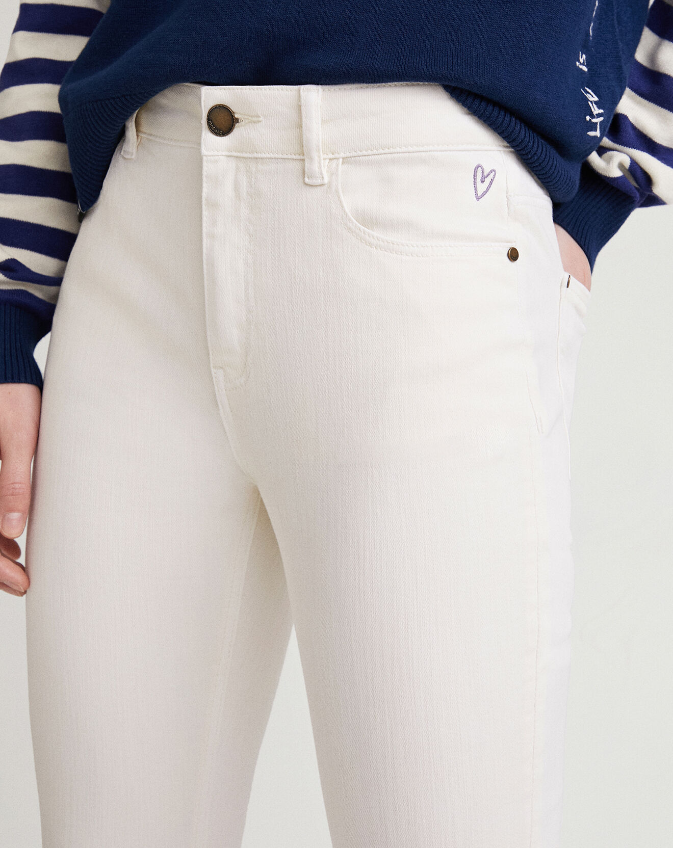 Desigual Jean Odessa blanc