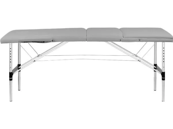 Activeshop ALUMINIUM FIZJO COMFORT 3-SEGMENT FOLDING MASSAGE TABLE GRAY