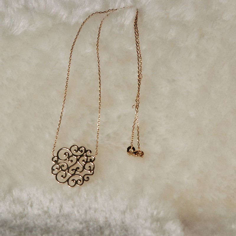 Collier argent et plaqué or TREFLE - LorenzoR