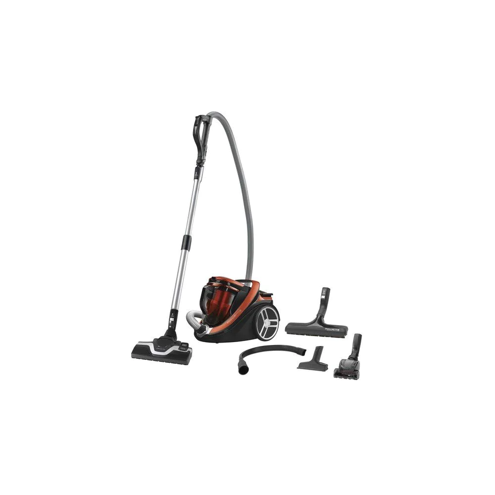 Aspirateur sans sac Silence Force Cyclonic de 2,5L 550W orange rouge n