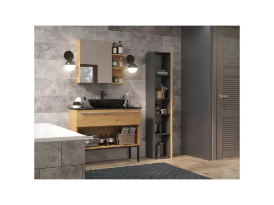 Tablette de salle de bains Nel II ANTHRACITE ARTISAN