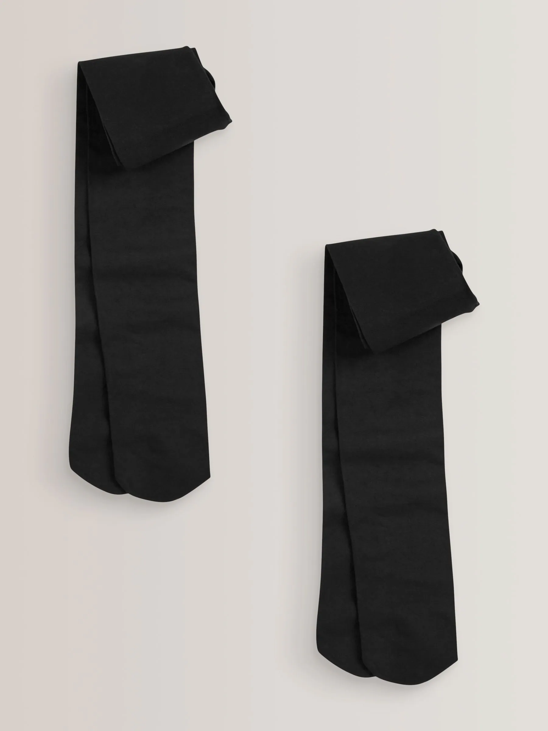 Zwart - 2 Schoolpanty's van 80 denier